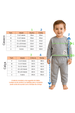 Conjunto Infantil Bebê Blusa Manga Longa e Calça Moletom - Mescla - Ame Kids