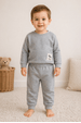 Conjunto Infantil Bebê Blusa Manga Longa e Calça Moletom - Mescla - Ame Kids