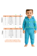 Conjunto Infantil Bebê Casaco Botões e Calça Turim - Azul - Ame Kids