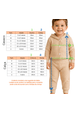Conjunto Infantil Bebê Casaco Botões e Calça Turim - Creme  - Ame Kids