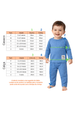Conjunto Infantil Bebê Blusa Manga Longa e Calça Milano - Azul Rivera - Ame Kids