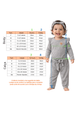 Conjunto Infantil Bebê Body Canelado Menina - Mescla - Ame Kids