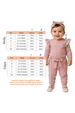 Conjunto Infantil Bebê Body Canelado Menina - Rosa - Ame Kids