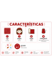 Conjunto Infantil Bebê Body Canelado Menina - Vermelho - Ame Kids