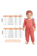 Conjunto Infantil Bebê Body Canelado Menina - Pêssego - Ame Kids