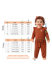 Conjunto Infantil Bebê Body Canelado Menina - Avelã - Ame Kids