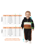 Conjunto Infantil Bebê Casaco e Calça Moletom - Tricolor Preto - Ame Kids