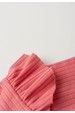 Conjunto Infantil Bebê Body Canelado Menina - Pêssego - Ame Kids