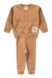Conjunto Infantil Bebê Blusa Manga Longa e Calça Moletom - Avelã - Ame Kids