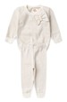 Conjunto Infantil Blusa e Calça Moletom - Off-White - Ame Kids
