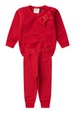 Conjunto Infantil Blusa e Calça Moletom - Vermelho - Ame Kids