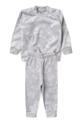 Conjunto Blusa Manga Longa e Calça Flanel Luxo- Mescla- Ame Kids