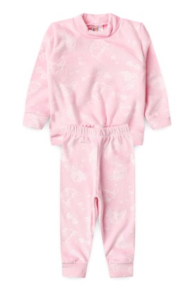 Conjunto Blusa Manga Longa e Calça Flanel Luxo- Roa Bebê- Ame Kids