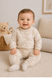 Conjunto Blusa Manga Longa e Calça Flanel Luxo- Caramelo- Ame Kids
