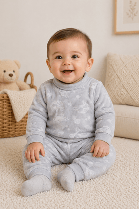 Conjunto Blusa Manga Longa e Calça Flanel Luxo- Mescla- Ame Kids
