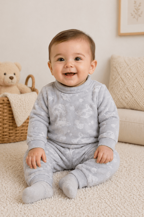 Conjunto Blusa Manga Longa e Calça Flanel Luxo- Mescla- Ame Kids