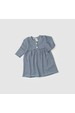 Vestido Manga Longa Bebe Menina -Marinho- Ame Kids