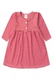Vestido Manga Longa Bebe Menina -Vermelho- Ame Kids