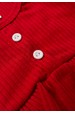 Conjunto Bata e Calça Bubble Menina - Vermelho e Branco - Ame Kids