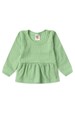 Conjunto Bebe Infantil Bata e Calça Canelado Dubai - Verdinho - Ame Kids