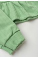 Conjunto Bebe Infantil Bata e Calça Canelado Dubai - Verdinho - Ame Kids