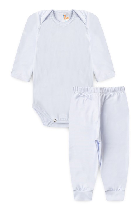 Conjunto Body e Calça Térmica - Branco - Ame Kids