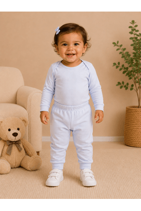Conjunto Body e Calça Térmica - Branco - Ame Kids