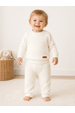 Conjunto Blusa Manga Longa e Calça Brush - Marfim - Ame Kids