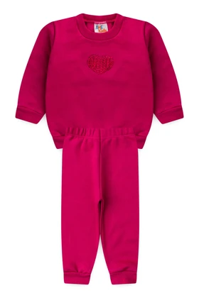 Conjunto Infantil Bebê Blusa Manga Longa e Calça Moletom