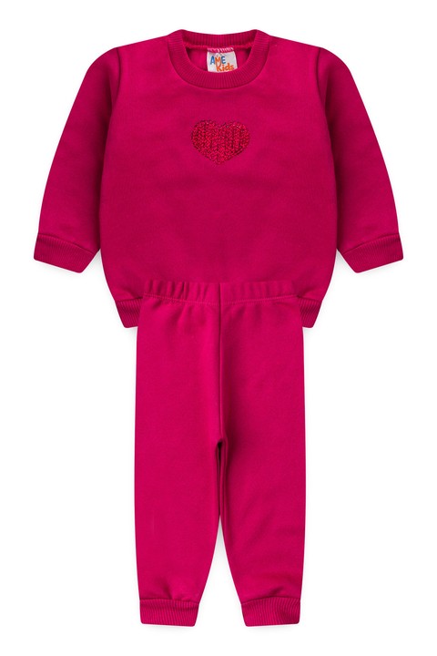 Conjunto Infantil Bebê Blusa Manga Longa e Calça Moletom