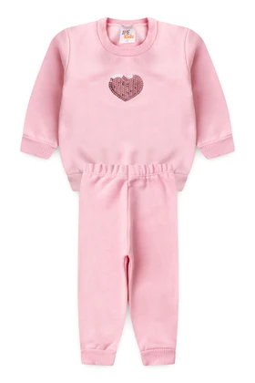 Conjunto Infantil Bebê Blusa Manga Longa e Calça Moletom