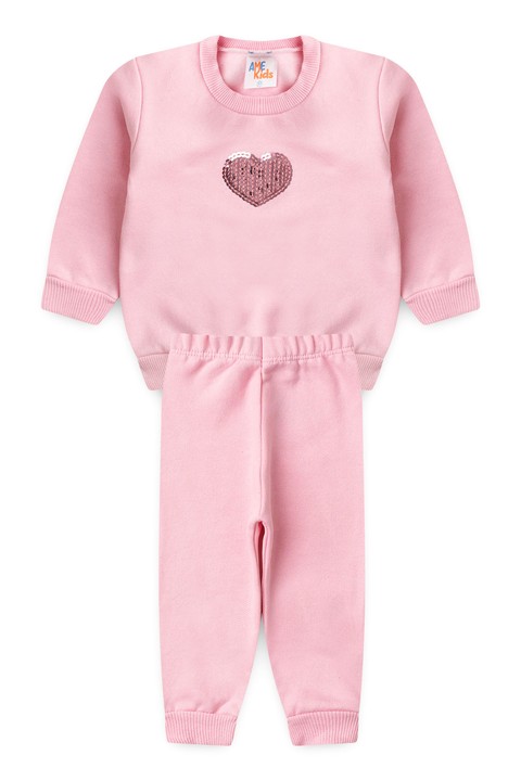 Conjunto Infantil Bebê Blusa Manga Longa e Calça Moletom