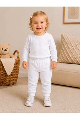 Conjunto Blusa e Calça Térmica - Branco - Ame Kids