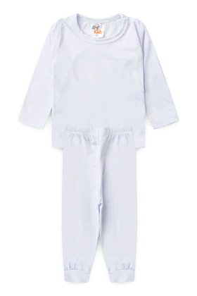 Conjunto Blusa e Calça Térmica - Branco - Ame Kids
