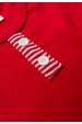 Conjunto Infantil Bebê Meia Estação Blusa Lisa e Calça Listrada - Vermelho - Ame Kids