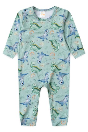 Macacão Infantil Bebê Térmico Longo - Verde - Ame Kids