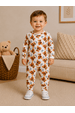 Macacão Infantil Bebê Térmico Canelado Longo - Avelã - Ame Kids