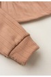 Conjunto Bebe Infantil Bata e Calça Canelado Dubai - Castanho - Ame Kids