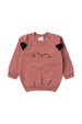 Conjunto Blusa Manga Longa e Calça de Moleton com Aplique Interativo - Rosê - Ame Kids