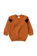 Conjunto Blusa Manga Longa e Calça de Moleton com Aplique Interativo - Doce de Leite - Ame Kids