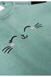 Conjunto Blusa Manga Longa e Calça de Moleton com Aplique Interativo - Verdinho - Ame Kids