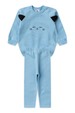 Conjunto Blusa Manga Longa e Calça de Moleton com Aplique Interativo - Azul Bebê - Ame Kids