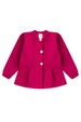 Conjunto Blusa Manga Longa e Calça de Moleton com Pregas e Botões - Pink - Ame Kids