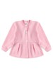 Conjunto Blusa Manga Longa e Calça de Moleton com Pregas e Botões - Rosa - Ame Kids