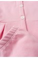 Conjunto Blusa Manga Longa e Calça de Moleton com Pregas e Botões - Rosa - Ame Kids