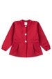 Conjunto Blusa Manga Longa e Calça de Moleton com Pregas e Botões - Vermelho - Ame Kids