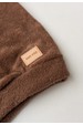 Conjunto Blusa e Calça Bouclé  com Aplique e Capuz - Caramelo - Ame Kids