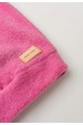 Conjunto Blusa e Calça Bouclé  com Aplique e Capuz - Rosa - Ame Kids