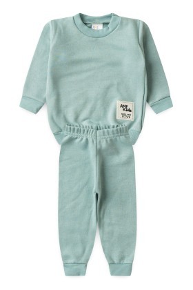 Conjunto Infantil Bebê Blusa Manga Longa e Calça Moletom - Jade - Ame Kids