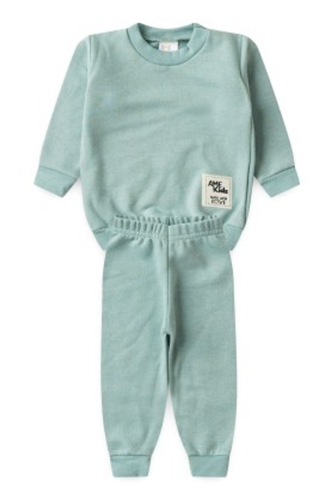Conjunto Infantil Bebê Blusa Manga Longa e Calça Moletom - Jade - Ame Kids